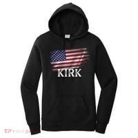 Charlie Kirk USA American Flag Women's Hoodie thumb 0