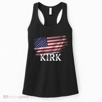 Charlie Kirk USA American Flag Women's Tank Top thumb 0