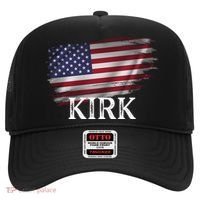Charlie Kirk USA American Flag Hat thumb 0