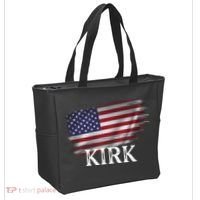 Charlie Kirk USA American Flag Tote Bag thumb 2