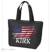 Charlie Kirk USA American Flag Tote Bag thumb 3