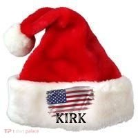 Charlie Kirk USA American Flag Santa Hat thumb 0
