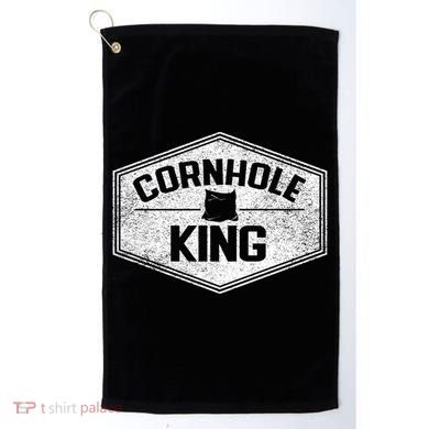 Cornhole King Vintage Distressed Design Meaningful Gift Golf Towel