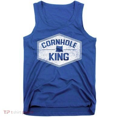 Cornhole King Vintage Distressed Design Meaningful Gift Tank Top