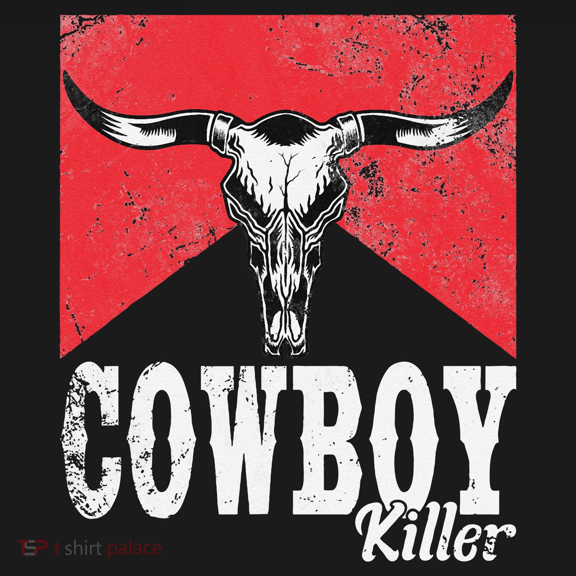 Cowboy Killer Western Cowgirl Cowboy Killers Bull Horn T-Shirt