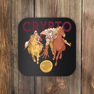 Crypto Knight Warrior Bitcoin Coaster
