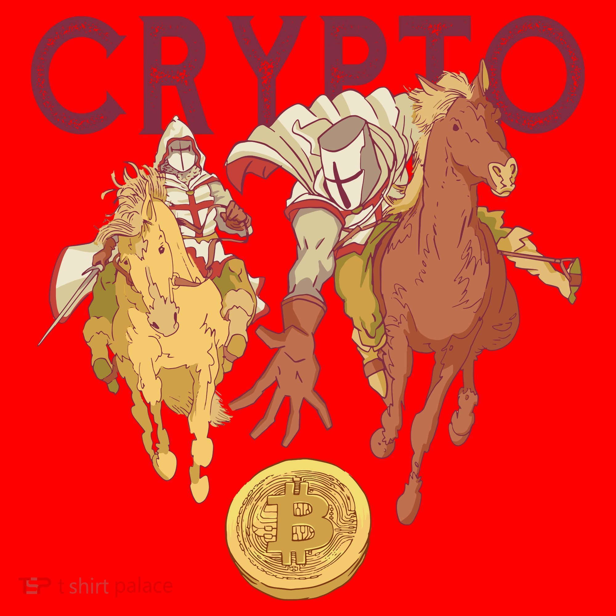 Crypto Knight Warrior Bitcoin Santa Hat