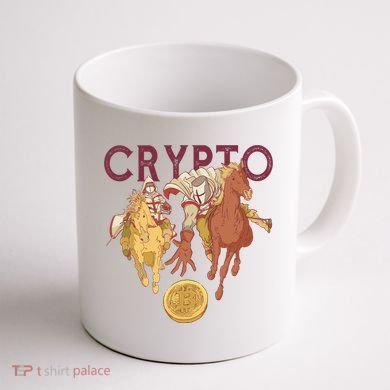 Crypto Knight Warrior Bitcoin Coffee Mug back