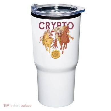 Crypto Knight Warrior Bitcoin Tumbler