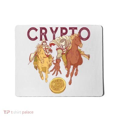 Crypto Knight Warrior Bitcoin Mousepad