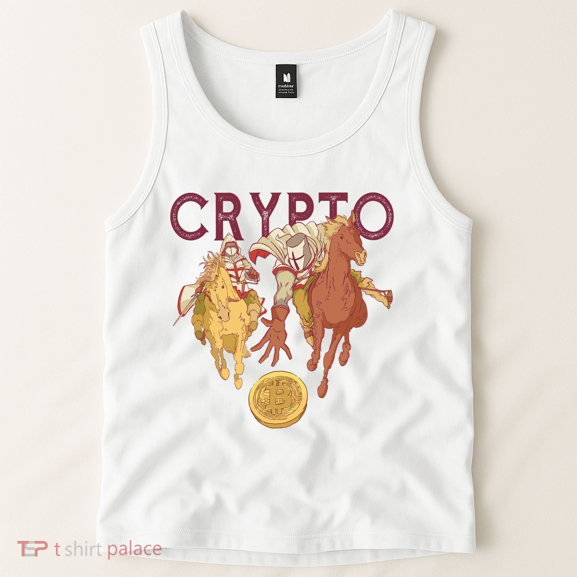 Crypto Knight Warrior Bitcoin Tank Top