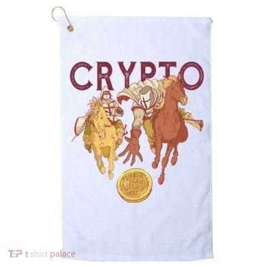 Crypto Knight Warrior Bitcoin Golf Towel