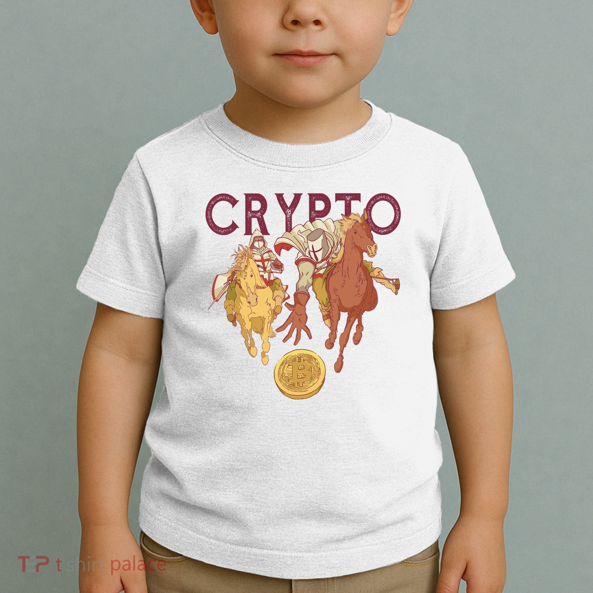 Crypto Knight Warrior Bitcoin Toddler T-Shirt