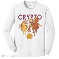 Crypto Knight Warrior Bitcoin Kids Long Sleeve Shirt thumb 0