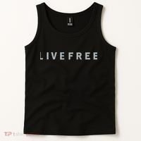 Charlie Kirk Wearing Live Free Tank Top thumb 2