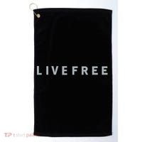 Charlie Kirk Wearing Live Free Golf Towel thumb 0