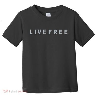 Charlie Kirk Wearing Live Free Toddler T-Shirt