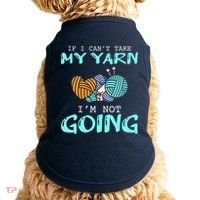 Crocheting Knitting Yarn Funny Knitting Yarn Crochet Doggie Tank thumb 0