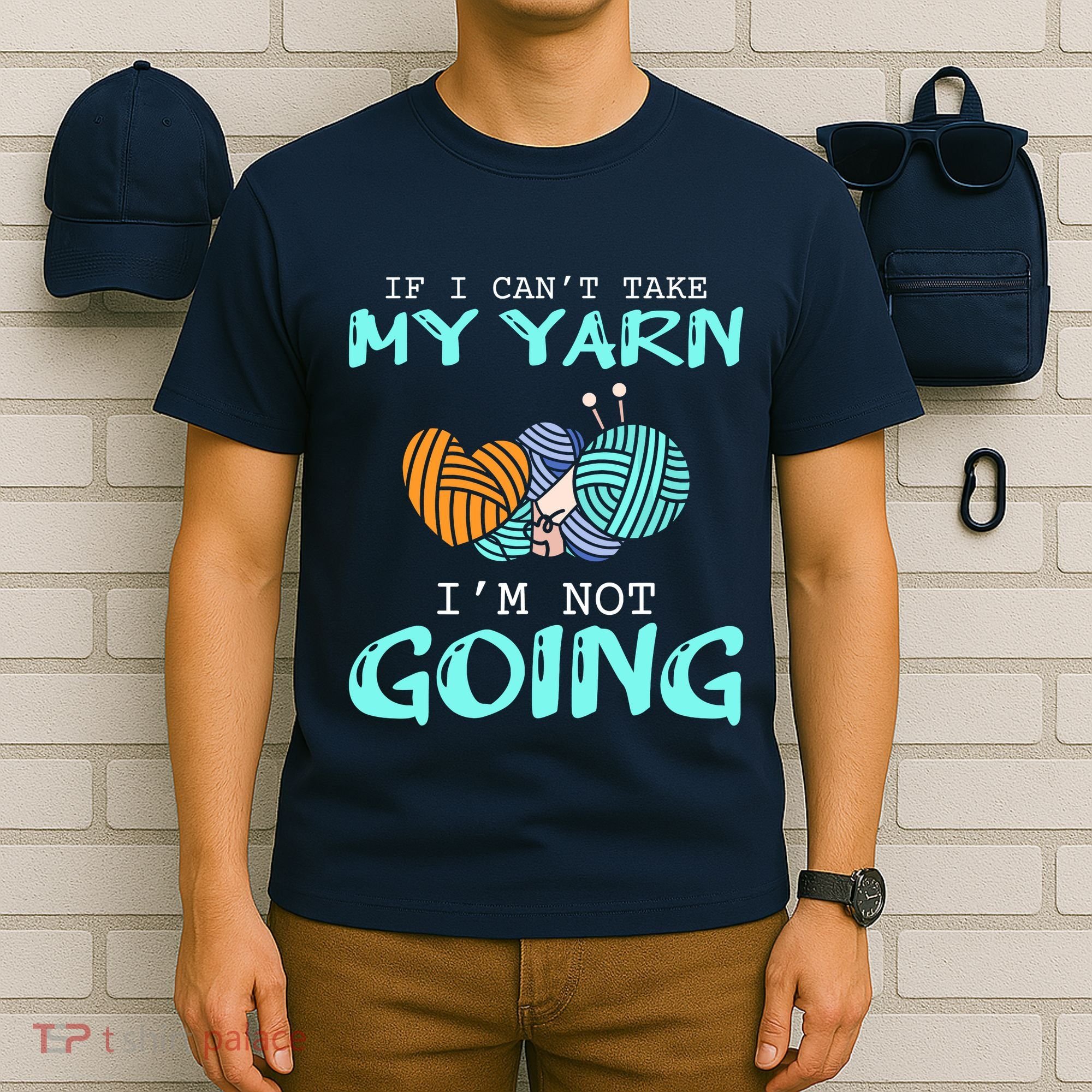 Crocheting Knitting Yarn Funny Knitting Yarn Crochet T-Shirt