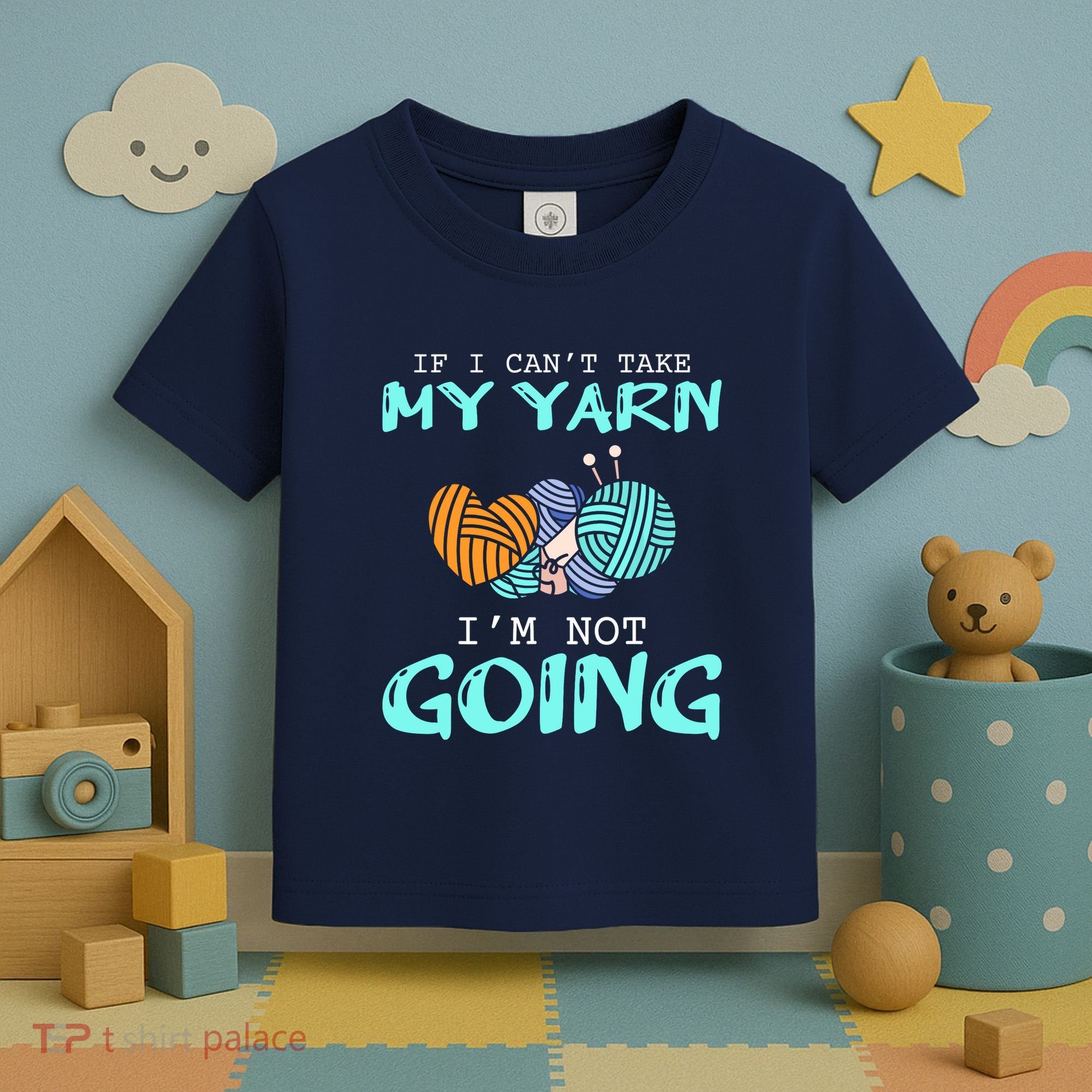Crocheting Knitting Yarn Funny Knitting Yarn Crochet Toddler T-Shirt
