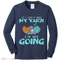 Crocheting Knitting Yarn Funny Knitting Yarn Crochet Kids Long Sleeve Shirt thumb 0