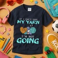 Crocheting Knitting Yarn Funny Knitting Yarn Crochet Kids T-Shirt thumb 3