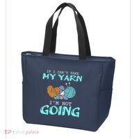 Crocheting Knitting Yarn Funny Knitting Yarn Crochet Tote Bag thumb 3