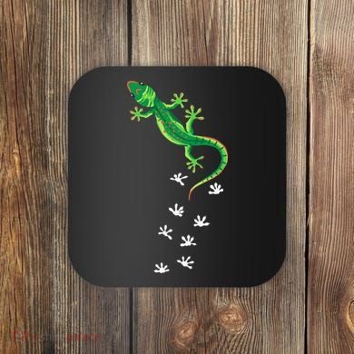Cool Lizard Art Men Women Herpetology Reptile Lizard Lover Coaster