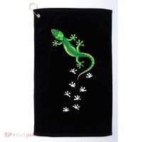 Cool Lizard Art Men Women Herpetology Reptile Lizard Lover Golf Towel thumb 0