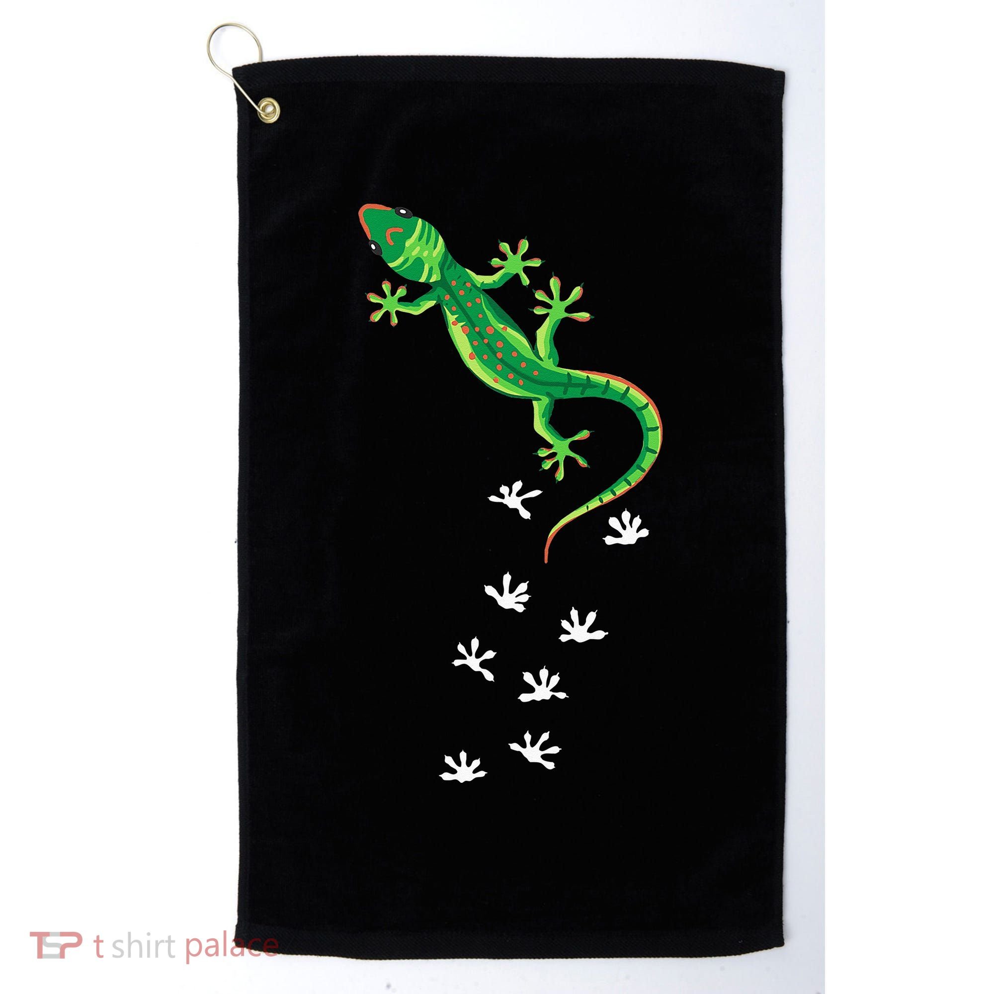 Cool Lizard Art Men Women Herpetology Reptile Lizard Lover Golf Towel