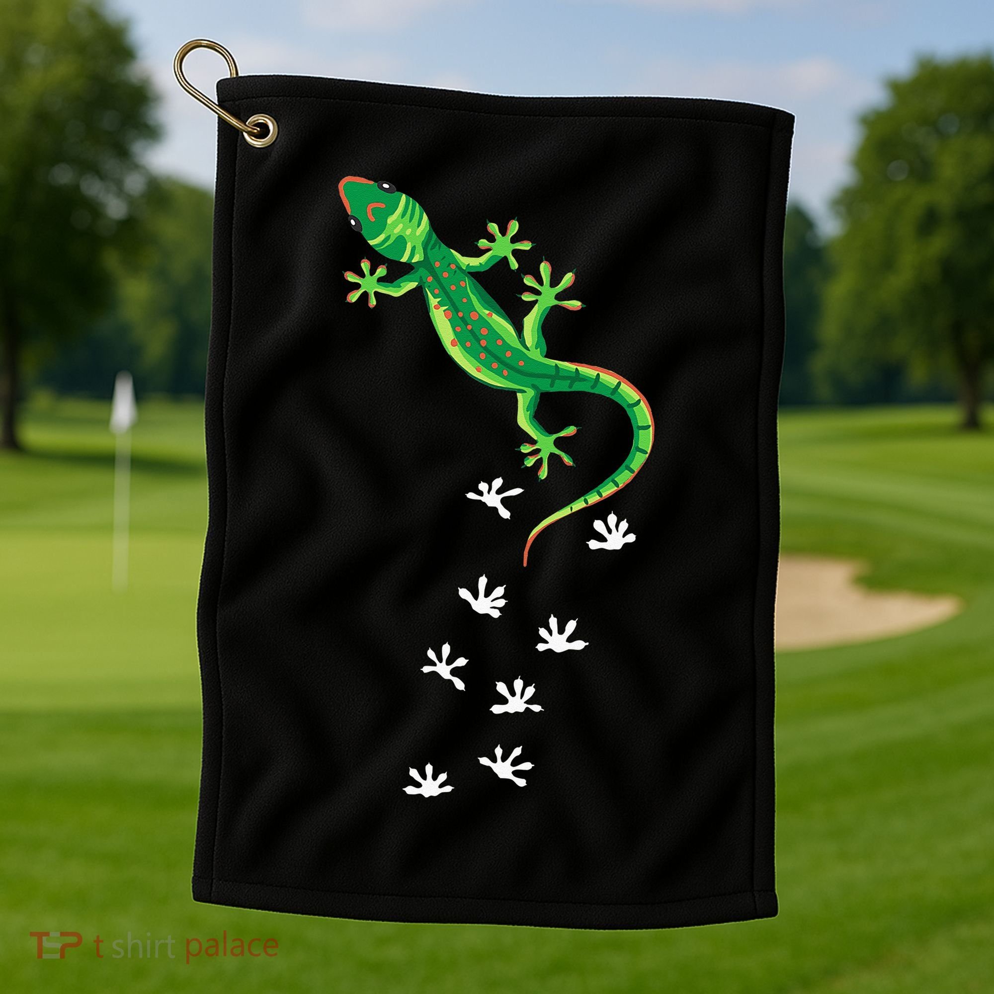 Cool Lizard Art Men Women Herpetology Reptile Lizard Lover Golf Towel