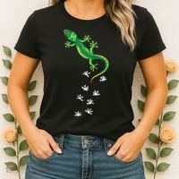 Cool Lizard Art Men Women Herpetology Reptile Lizard Lover Women's T-Shirt thumb 2