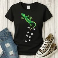 Cool Lizard Art Men Women Herpetology Reptile Lizard Lover Women's T-Shirt thumb 3