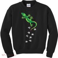 Cool Lizard Art Men Women Herpetology Reptile Lizard Lover Kids Sweatshirt thumb 0