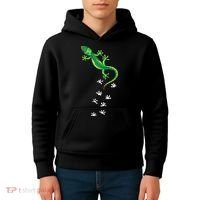 Cool Lizard Art Men Women Herpetology Reptile Lizard Lover Kids Hoodie thumb 4
