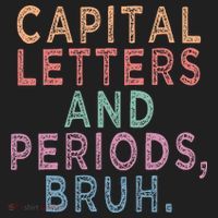 Capital Letters And Periods Bruh Beanie thumb 2
