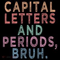 Capital Letters And Periods Bruh Women's Hoodie thumb 2