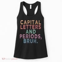 Capital Letters And Periods Bruh Women's Tank Top thumb 0