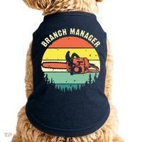 Cool Lumberjack Art Arborist Logger Branch Manager Doggie Tank thumb 0
