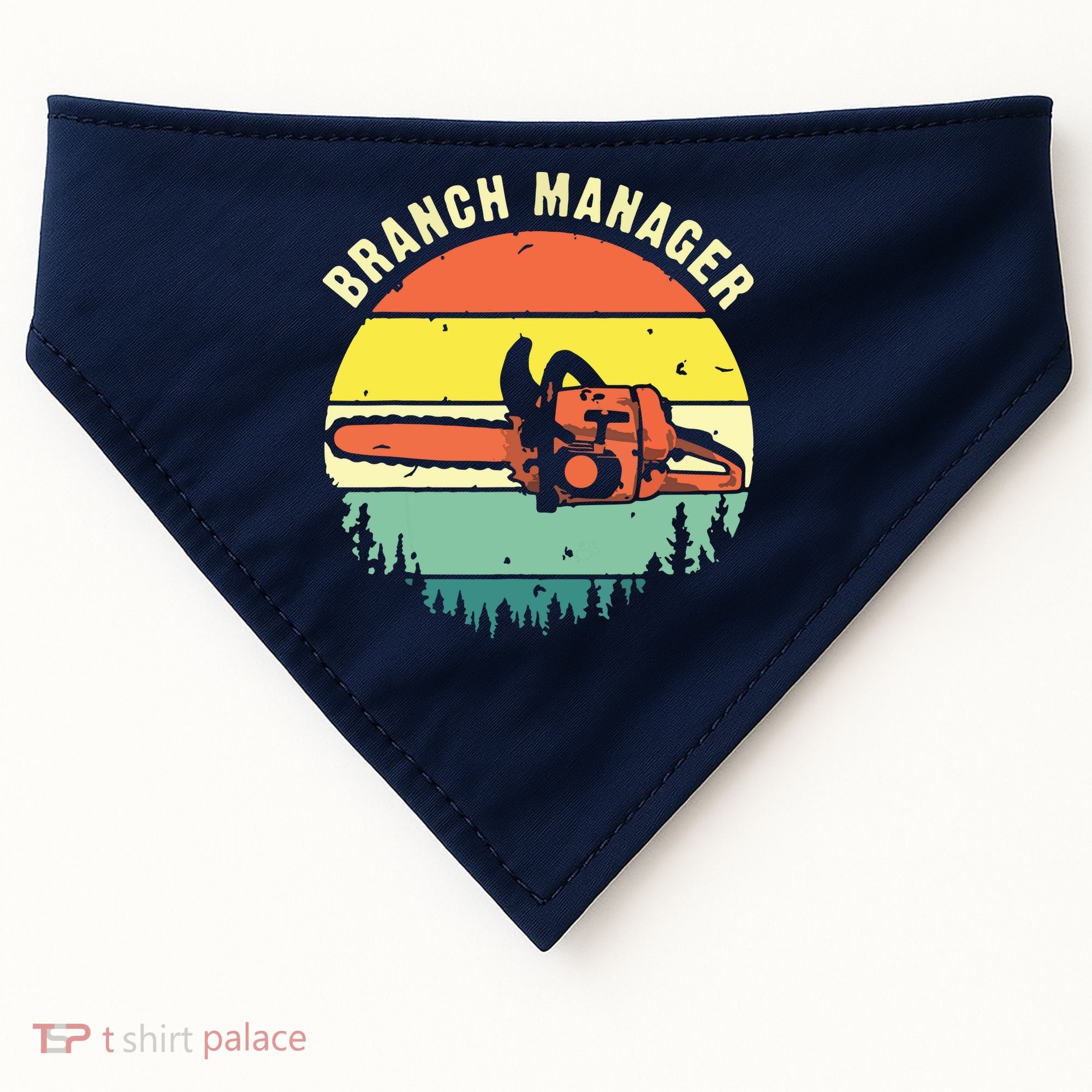 Cool Lumberjack Art Arborist Logger Branch Manager USA-Made Doggie Bandana