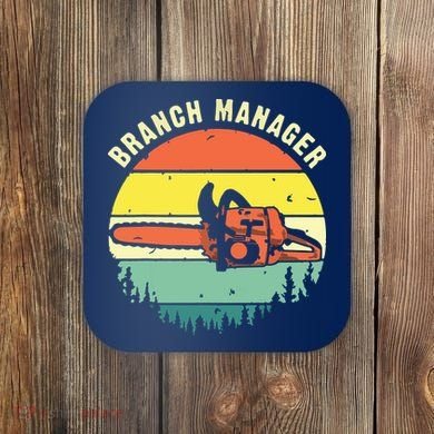 Cool Lumberjack Art Arborist Logger Branch Manager Coaster