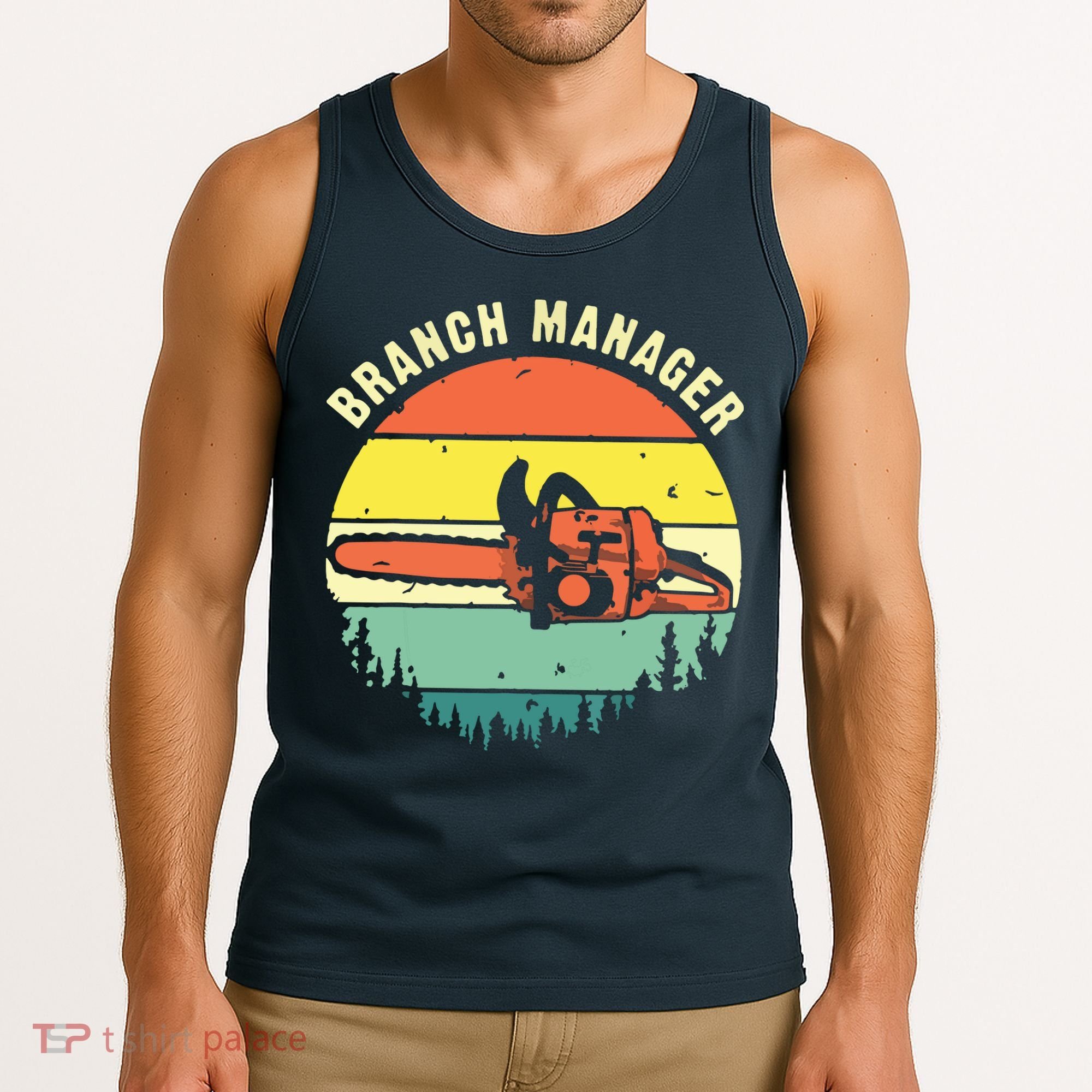 Cool Lumberjack Art Arborist Logger Branch Manager Tank Top