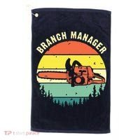 Cool Lumberjack Art Arborist Logger Branch Manager Golf Towel thumb 0