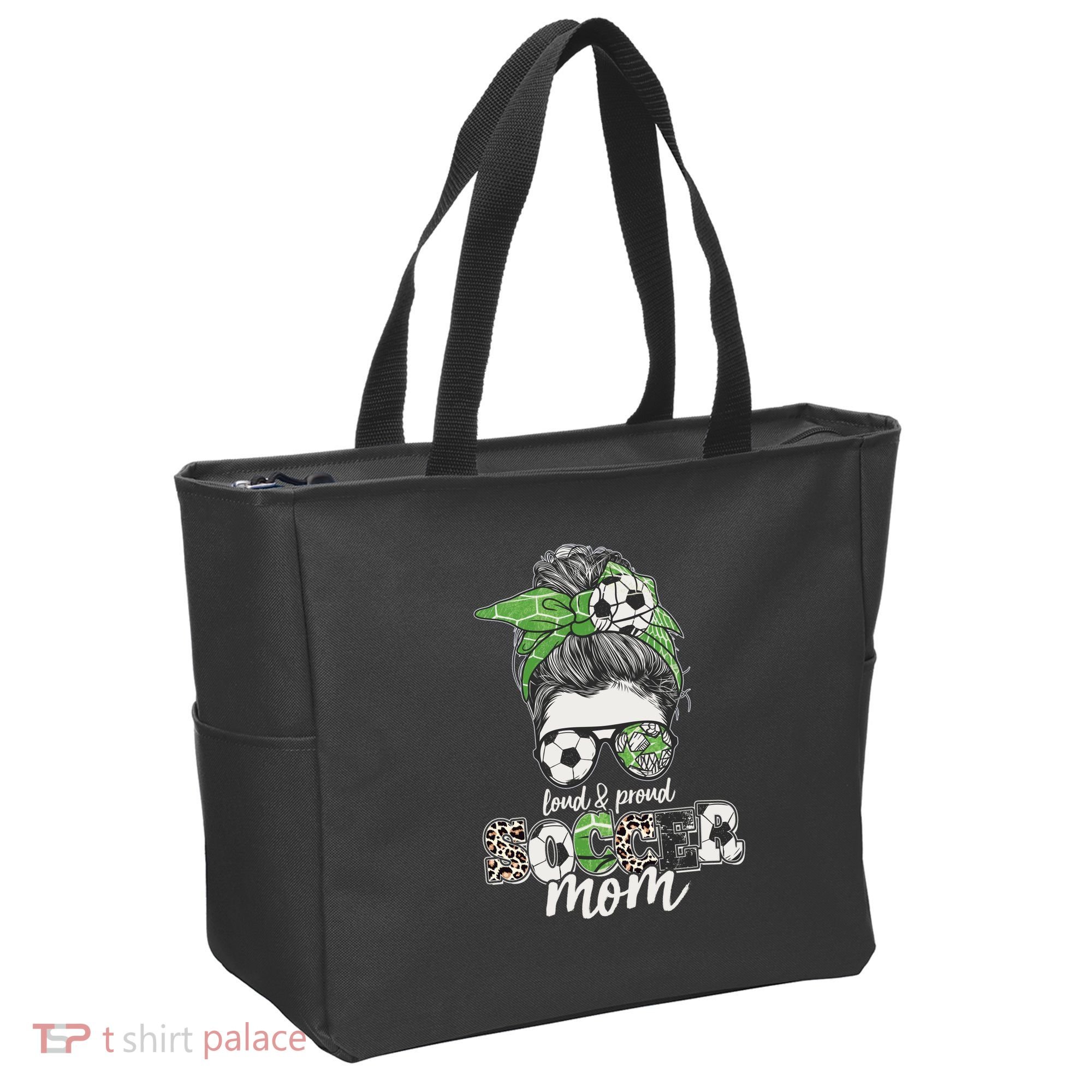 Cute Loud And Proud Soccer Mom Tote Bag