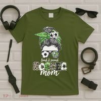 Cute Loud And Proud Soccer Mom T-Shirt thumb 5