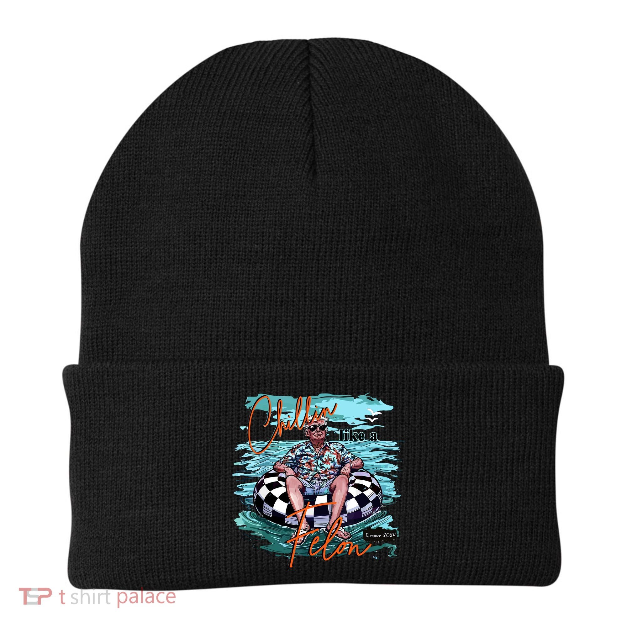 Chillin Like A Felon Trump For President 2024 Retro Summer Beanie