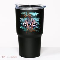 Chillin Like A Felon Trump For President 2024 Retro Summer Tumbler thumb 0
