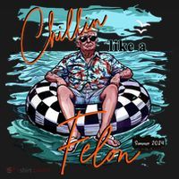 Chillin Like A Felon Trump For President 2024 Retro Summer Toddler Hoodie thumb 2