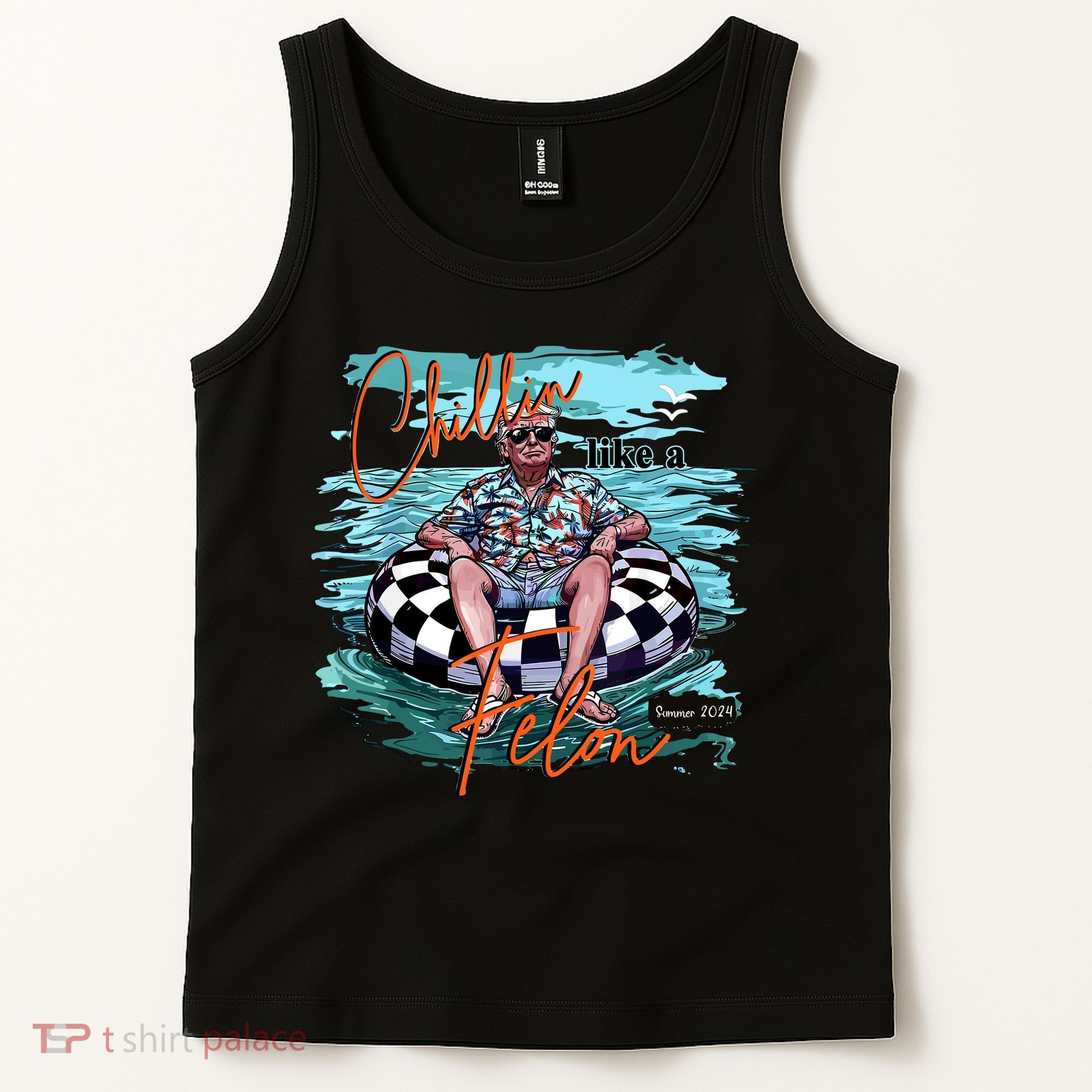 Chillin Like A Felon Trump For President 2024 Retro Summer Tank Top