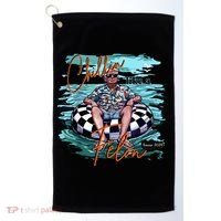 Chillin Like A Felon Trump For President 2024 Retro Summer Golf Towel thumb 0
